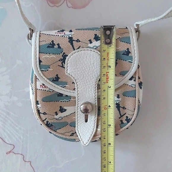 Mini Tod's canvas crossbody bag - Picture 14 of 14